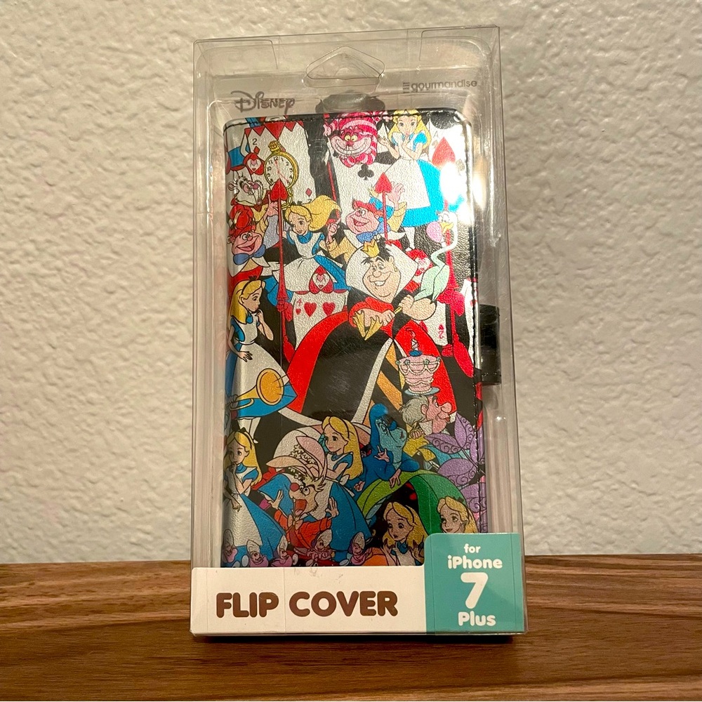 iPhone 7 Plus Phone Flip Cover Disney Alice in Wonderland NIB